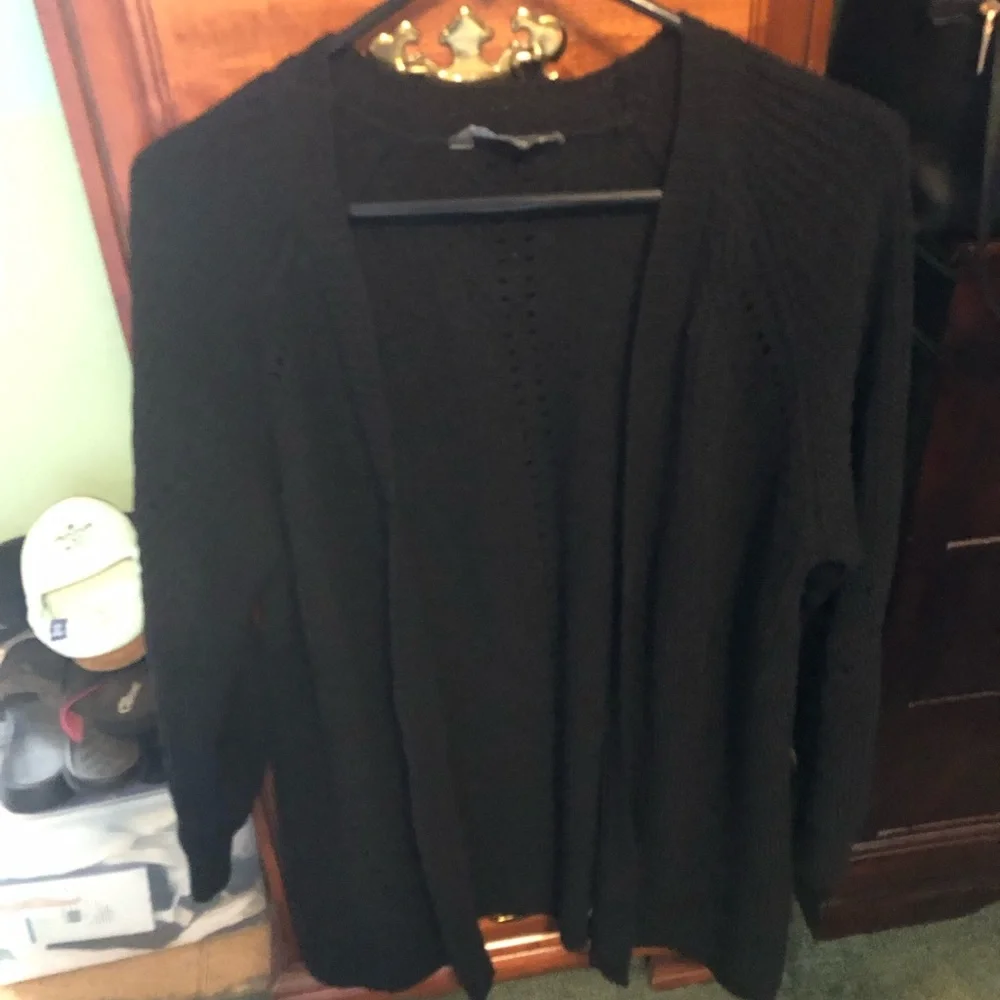 Members Mark Chenille Cardigan Open Front Casual Front EUC - Picture 1 of 8
